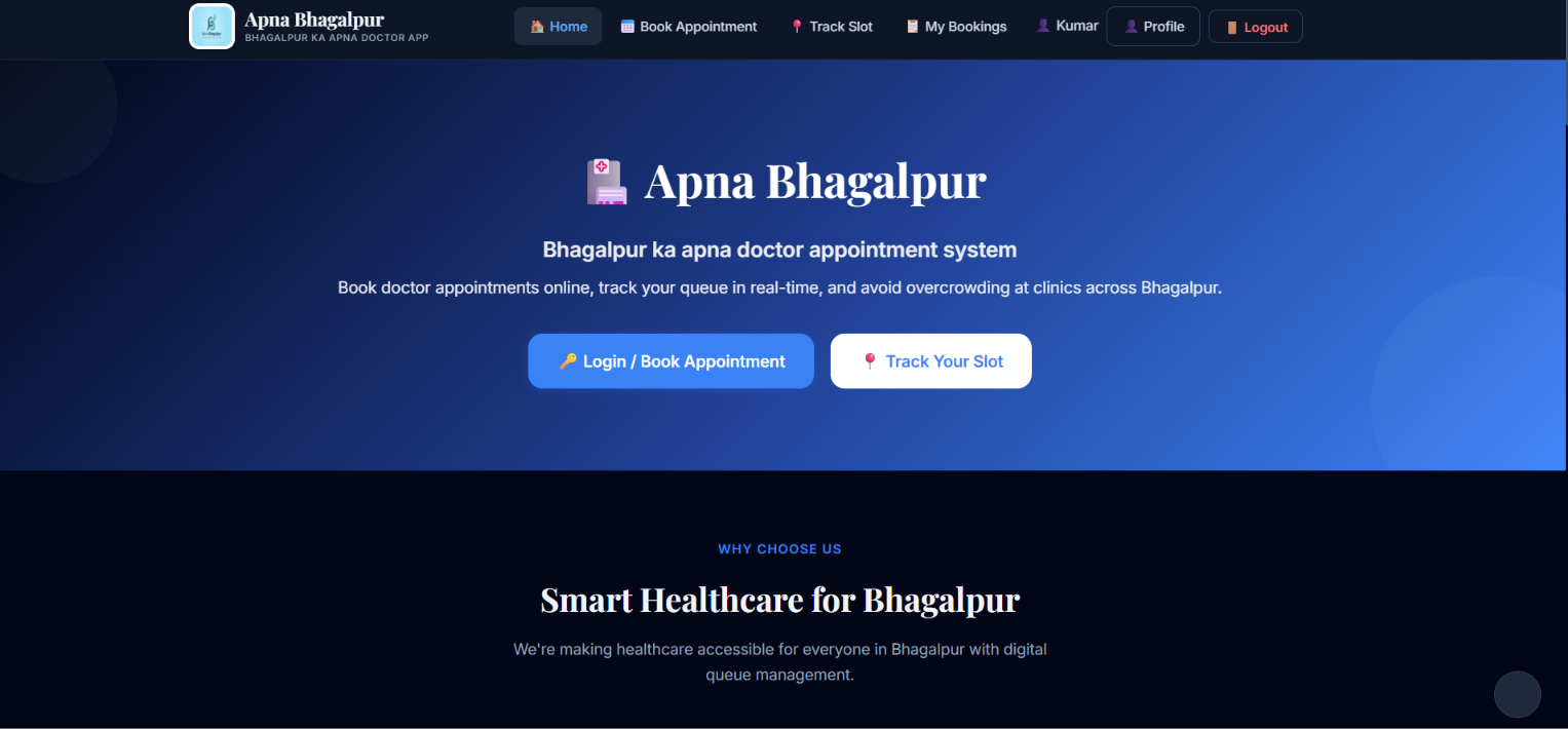 Apna Bhagalpur landing page